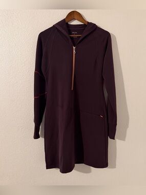 Title Nine New School Hooded Athletic Dress Half Zips with Fleece Lining Size S